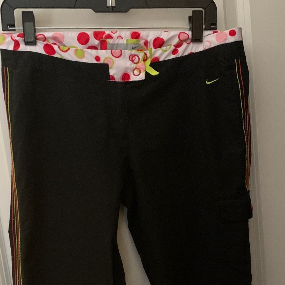 Nike Black Capri Pants Swim Beach Poolside Size M